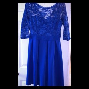 Royal blue dress